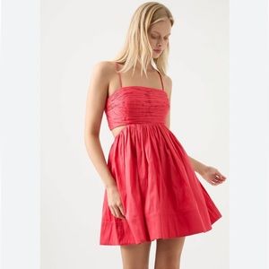 NWT Aje Liza Ruched Babydoll Dress